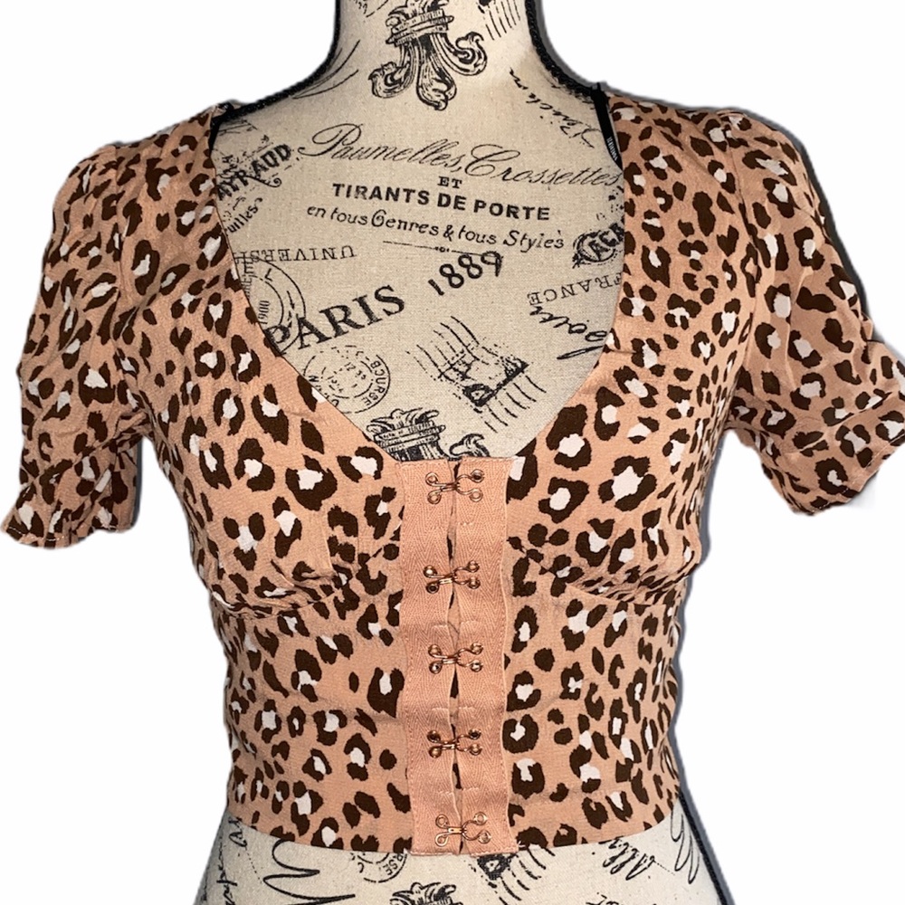 Animal Print Crop Top